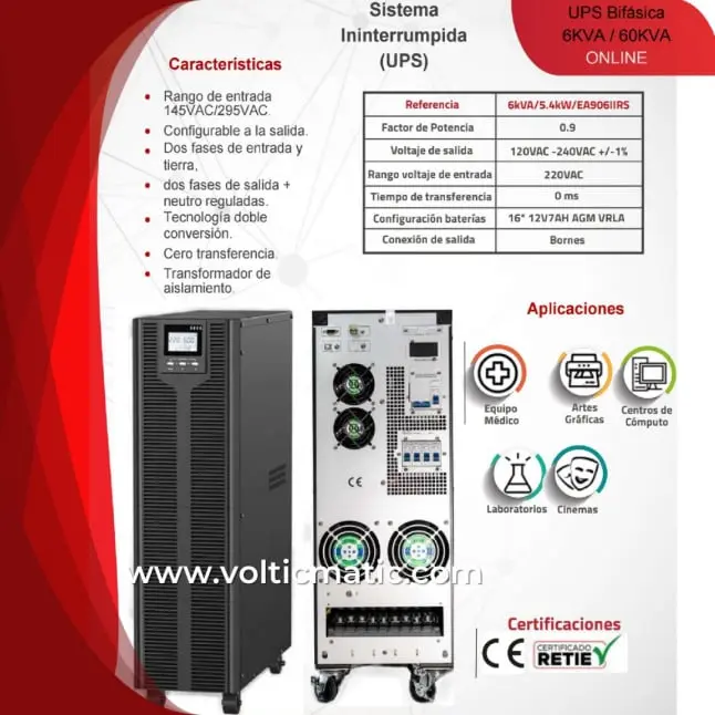 UPS Sistemas Ininterrupidos de Energia 
