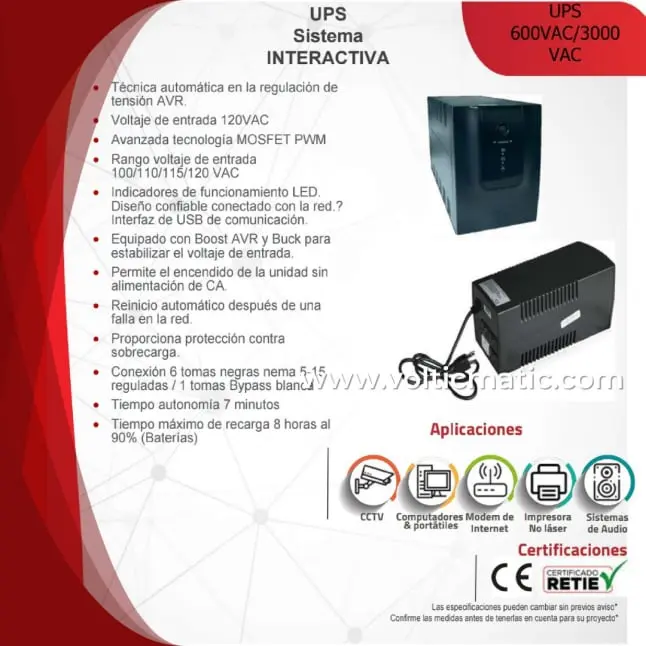 UPS Sistema Interactiva