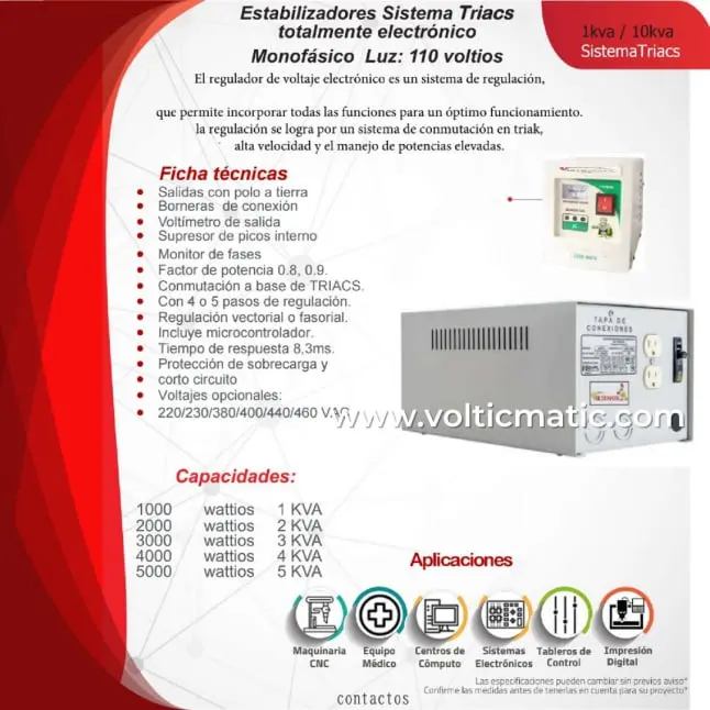 Estabilizadores Sistema Triacs